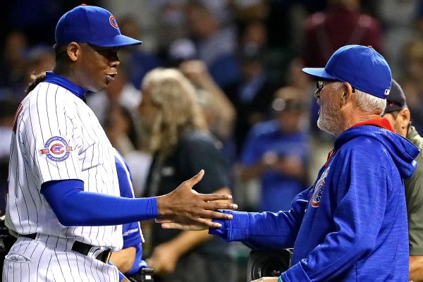 Aroldis Chapman, Adam Warren get World Series rings from Cubs - ABC7 Chicago