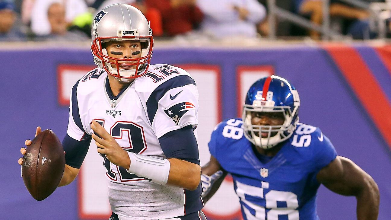 Tom Brady plays 1st half vs. Giants in tuneup before suspension