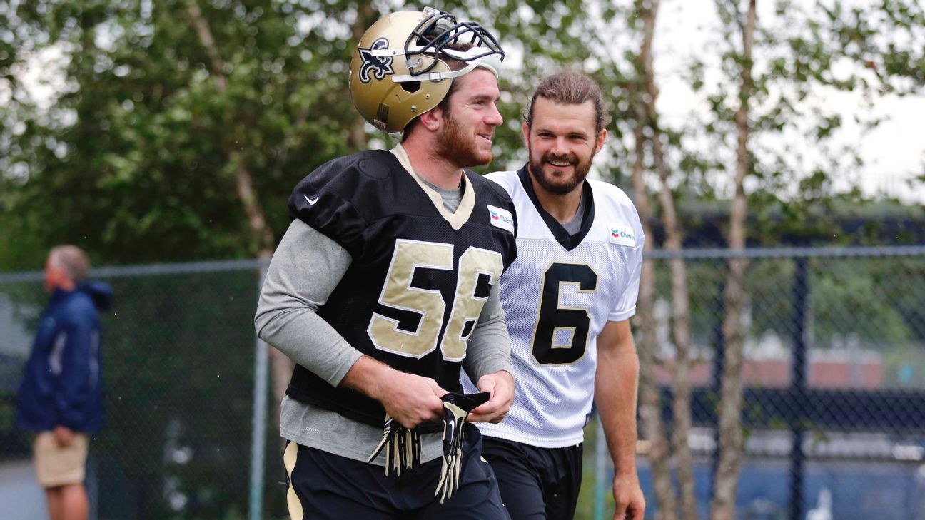 Saints' Steve Gleason and Michael Mauti were there for each