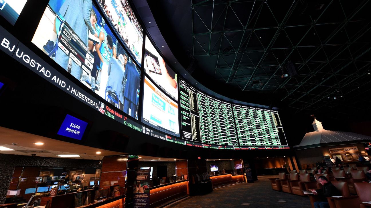 Darren Rovell on X: A bettor at a @WilliamHillUS sportsbook in