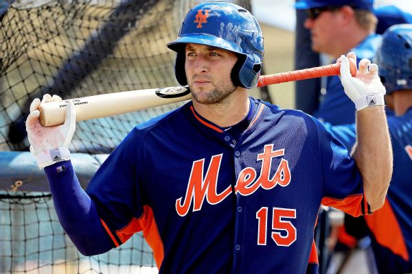 Tim Tebow will be at spring training with Mets again