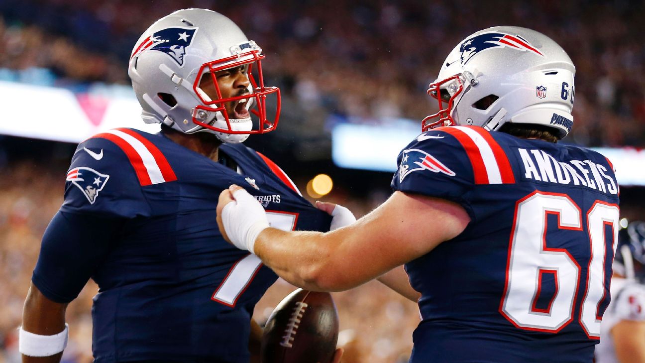 Jacoby Brissett, in New England Patriots debut, rushes for first-quarter TD  - ESPN