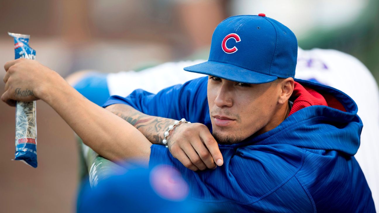 Chicago Cubs infielder Javier Baez has his life story inked on his