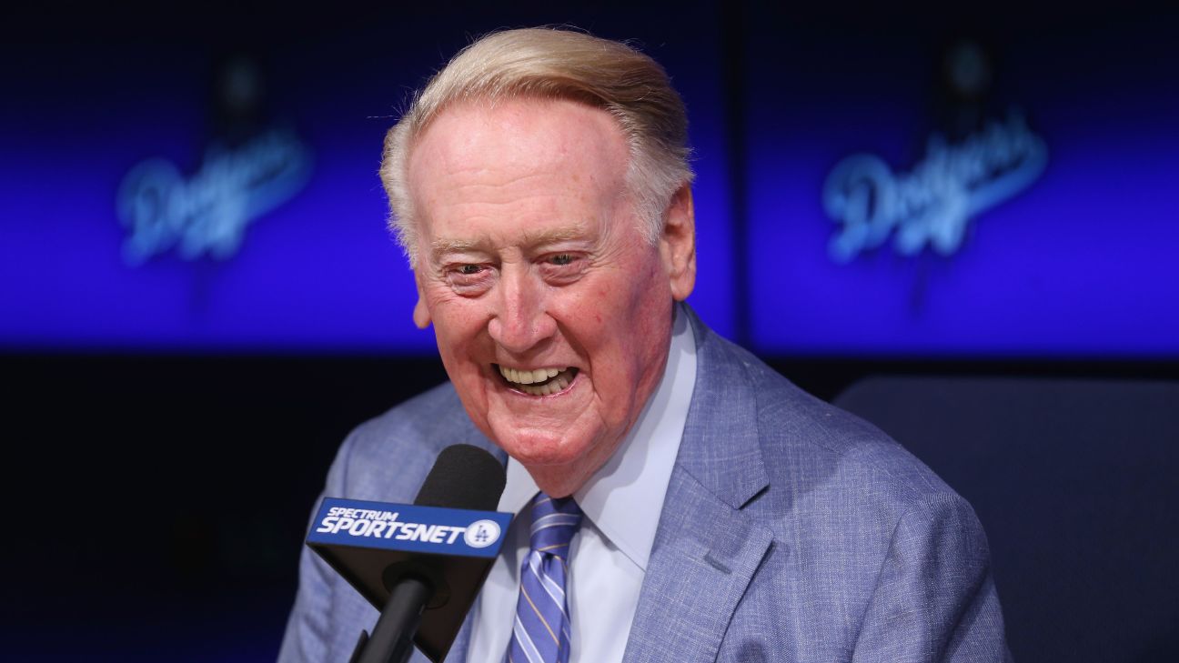 Remembering Vin Scully, the longtime Los Angeles Dodgers announcer and beloved voice of baseball