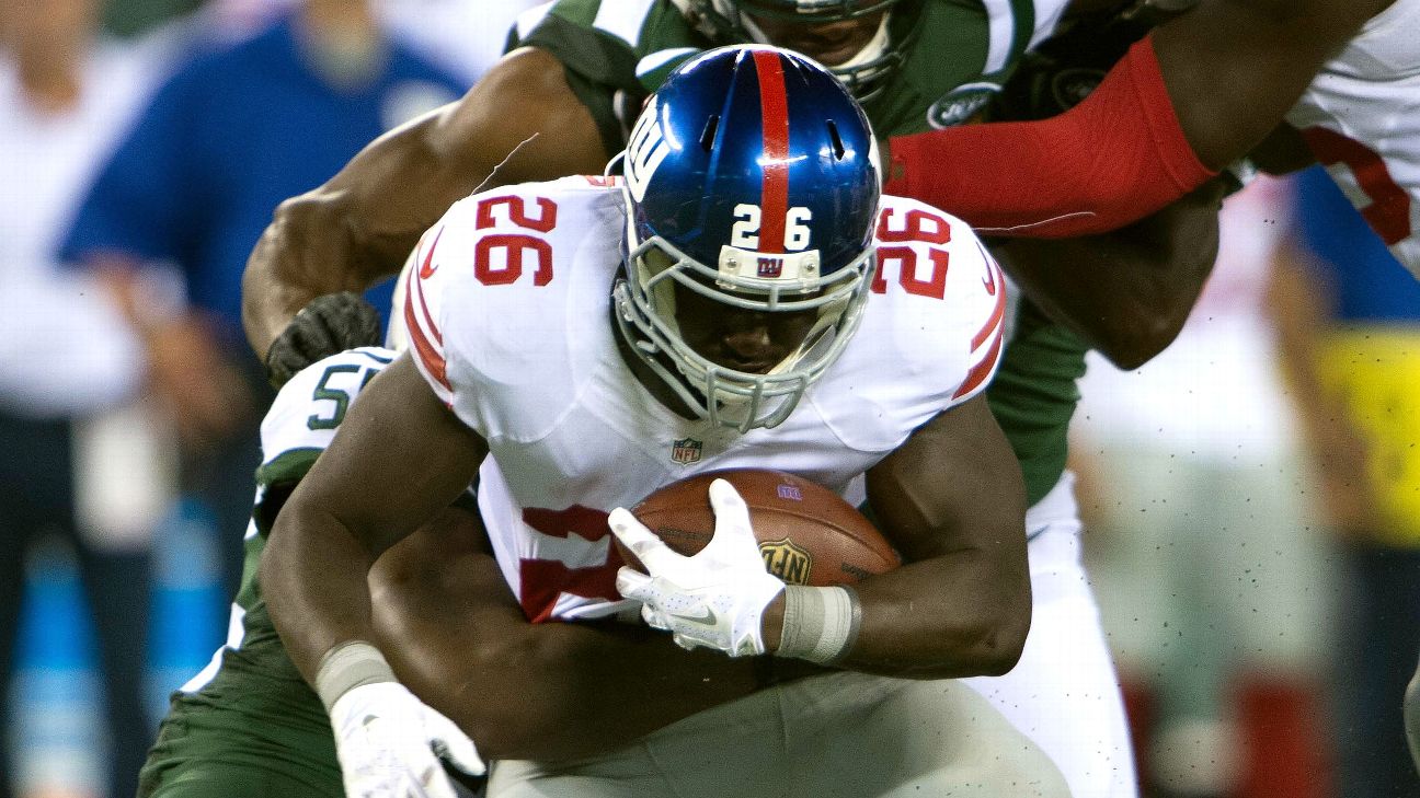 RB Rashad Jennings expected to start on Sunday for New York Giants - ESPN -  NFC East- ESPN