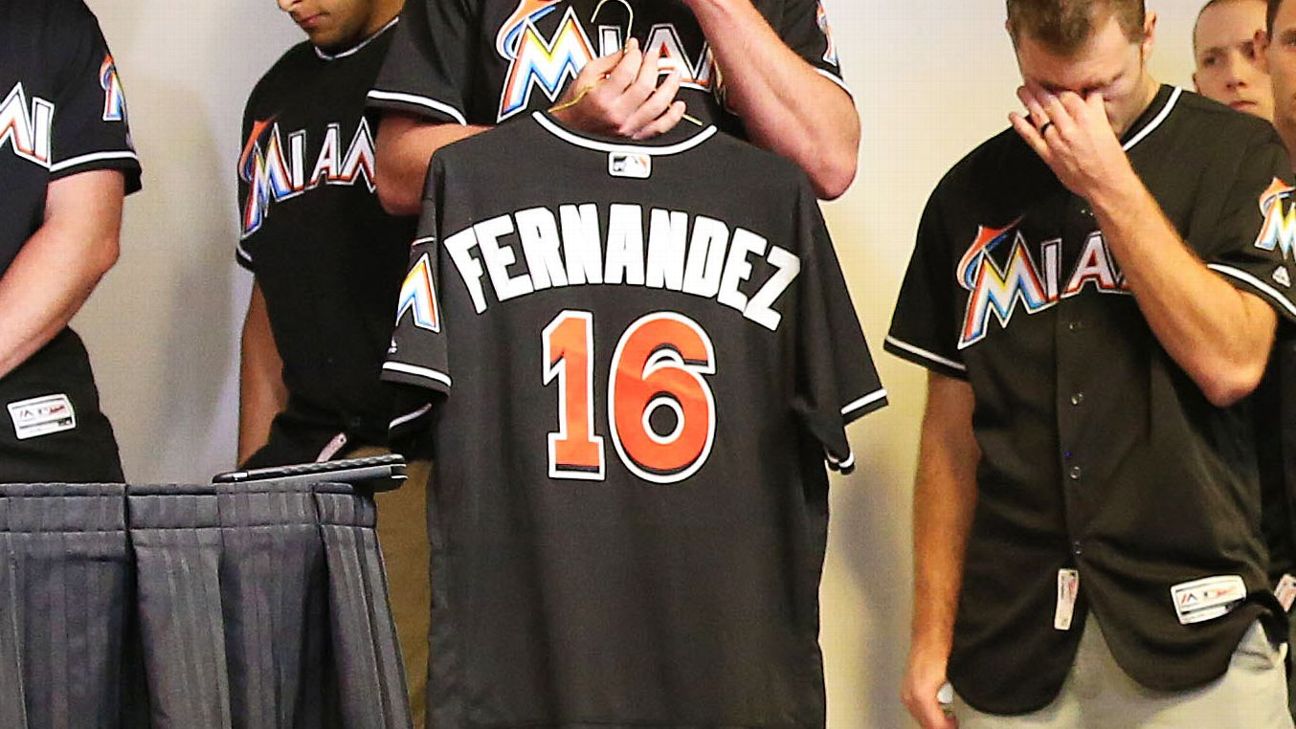 Miami Marlins will wear No. 16 jerseys on Monday to honor Jose Fernandez -  ESPN