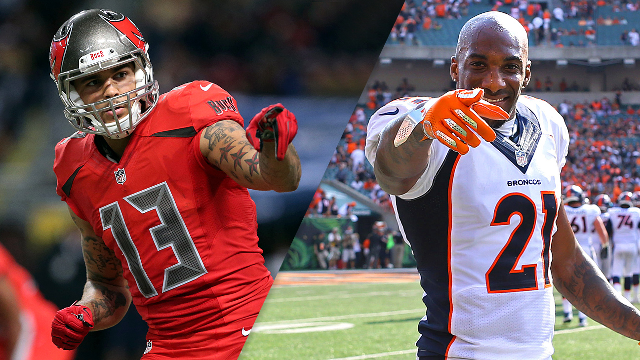 Tampa Bay Buccaneers' Mike Evans read to face Broncos CB Aqib