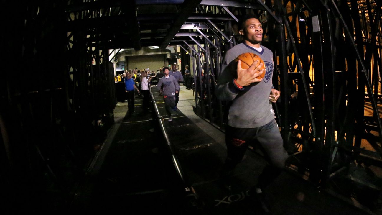 Watch James Harden & Russell Westbrook Break Down Their NBA Tunnel Style, Walk-Out Looks