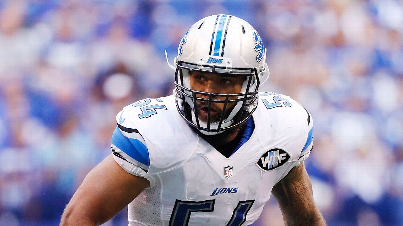 DeAndre Levy of Detroit Lions active for first time since 2016