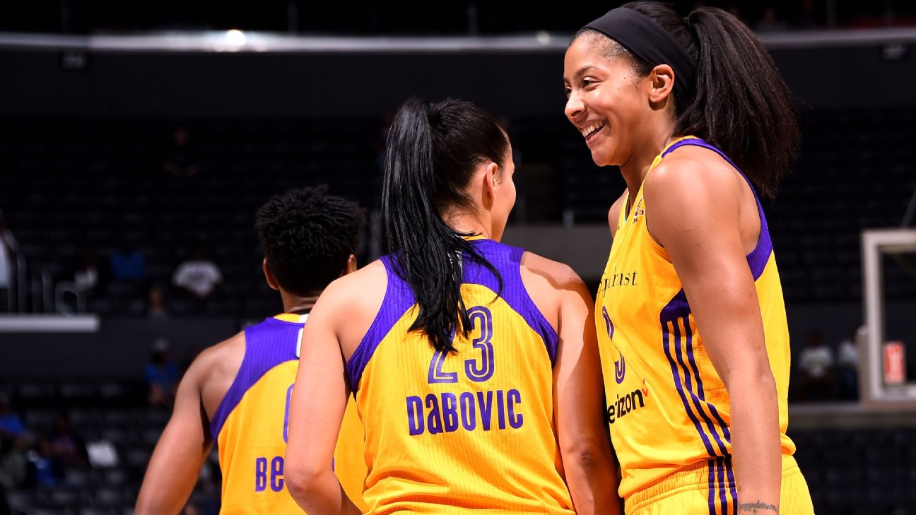 WNBA -- Los Angeles Sparks' Candace Parker finally joins in All-Star fun -  ESPN