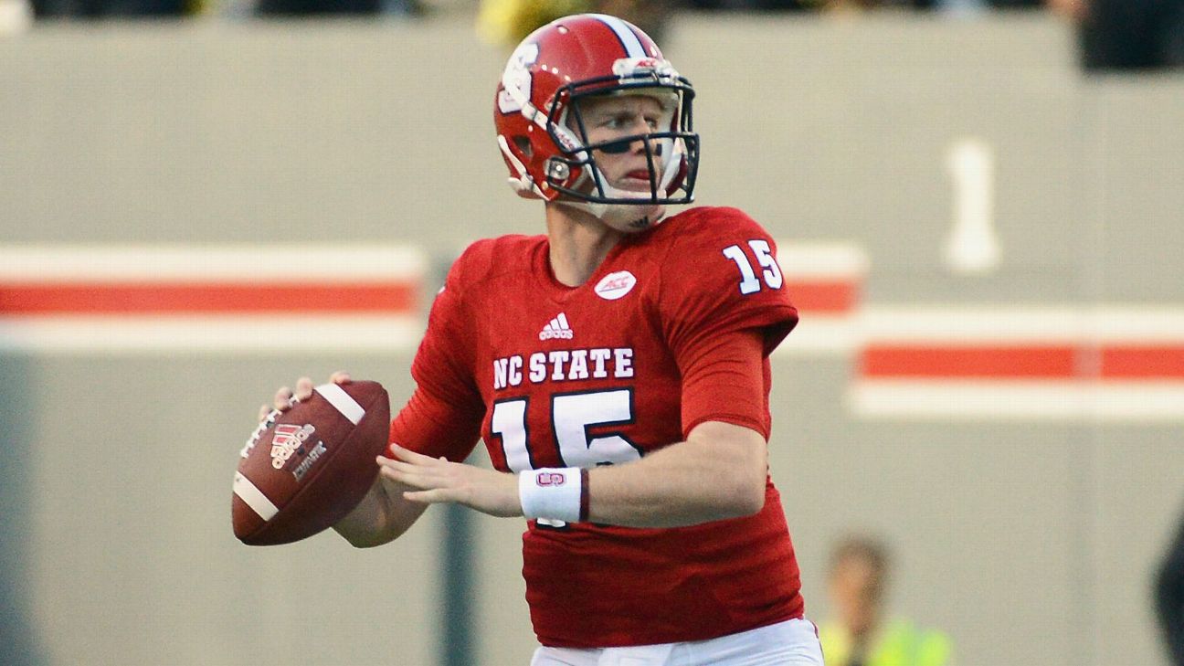 NC State Wolfpack quarterback Ryan Finley isn't wasting time - ESPN