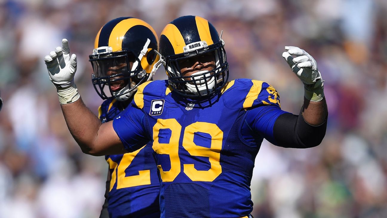 Aaron Donald keeps Rams from bottom of PFF's defensive line rankings