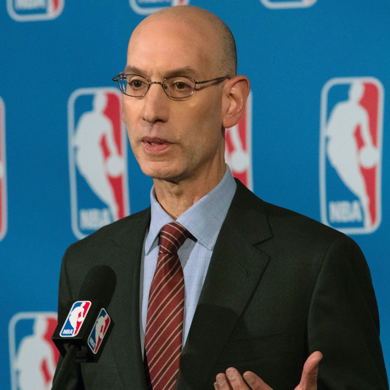 NBA commissioner Adam Silver hopes players 'continue to stand' for ...