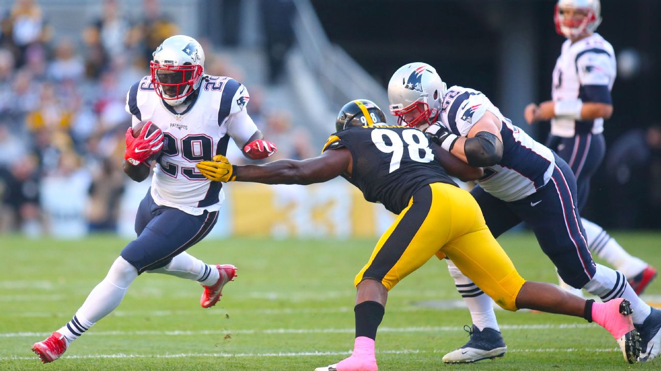 LeGarrette Blount, Patriots pull away from Steelers 27-16