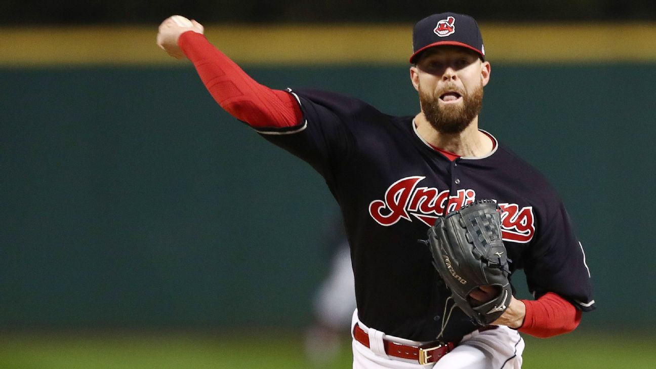 Corey Kluber settles in, leads Indians to Game 4 win in World Series