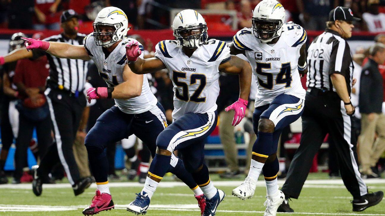 Chargers beat Falcons 33-30 in OT on Lambo's 42-yard FG