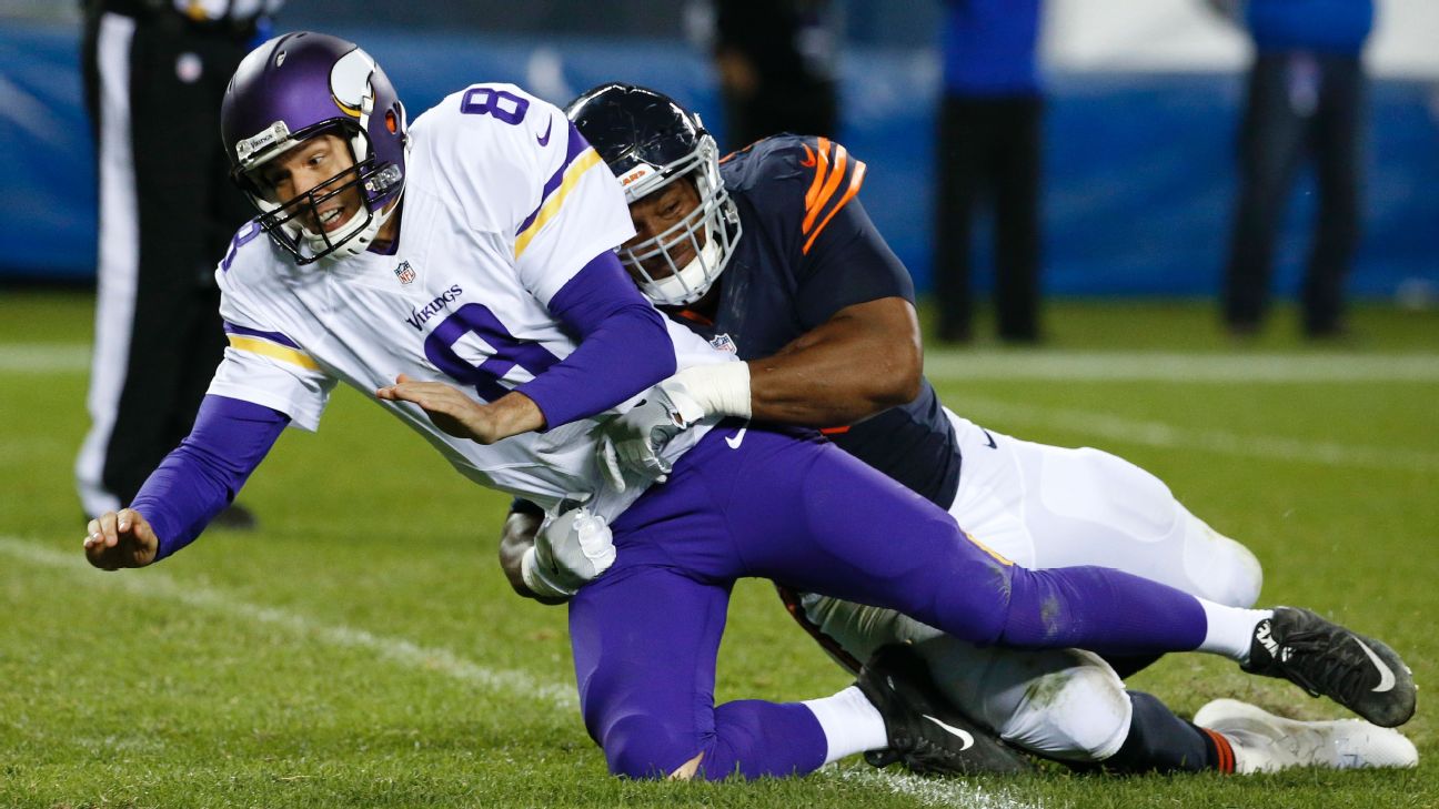 Bettors backing Vikings with Sam Bradford expected to play vs. Bears