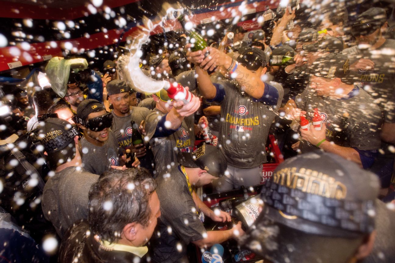 Bill Murray Celebrates After Chicago Cubs Win World Series