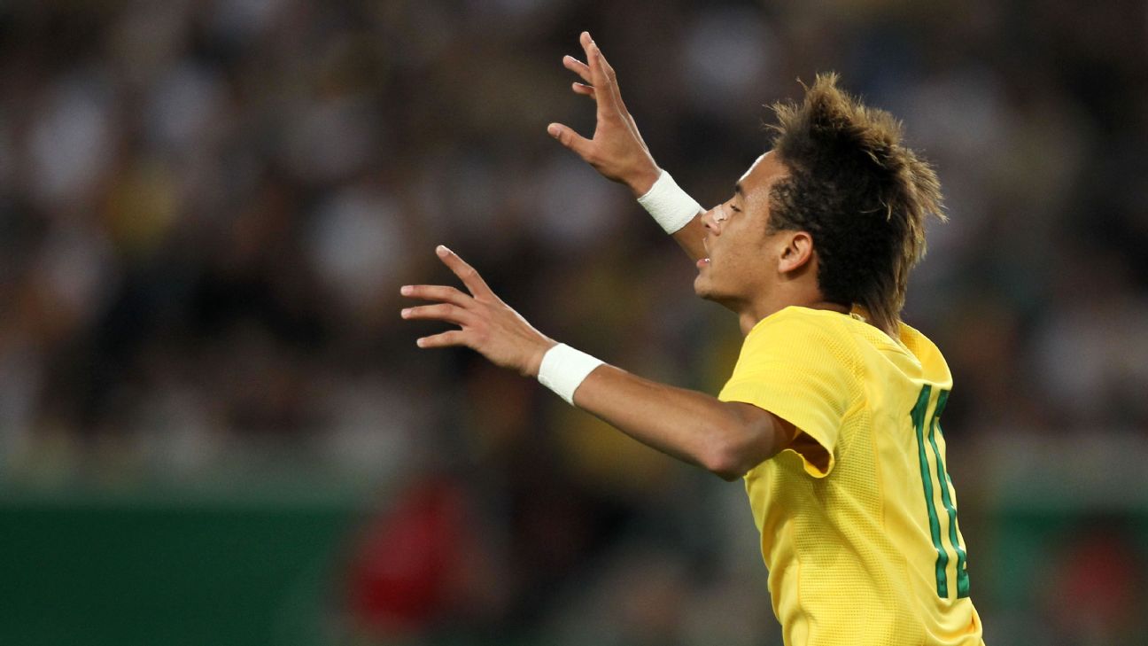 The five best goals of Neymar's 50 international strikes for Brazil - ESPN, image size:1296x729