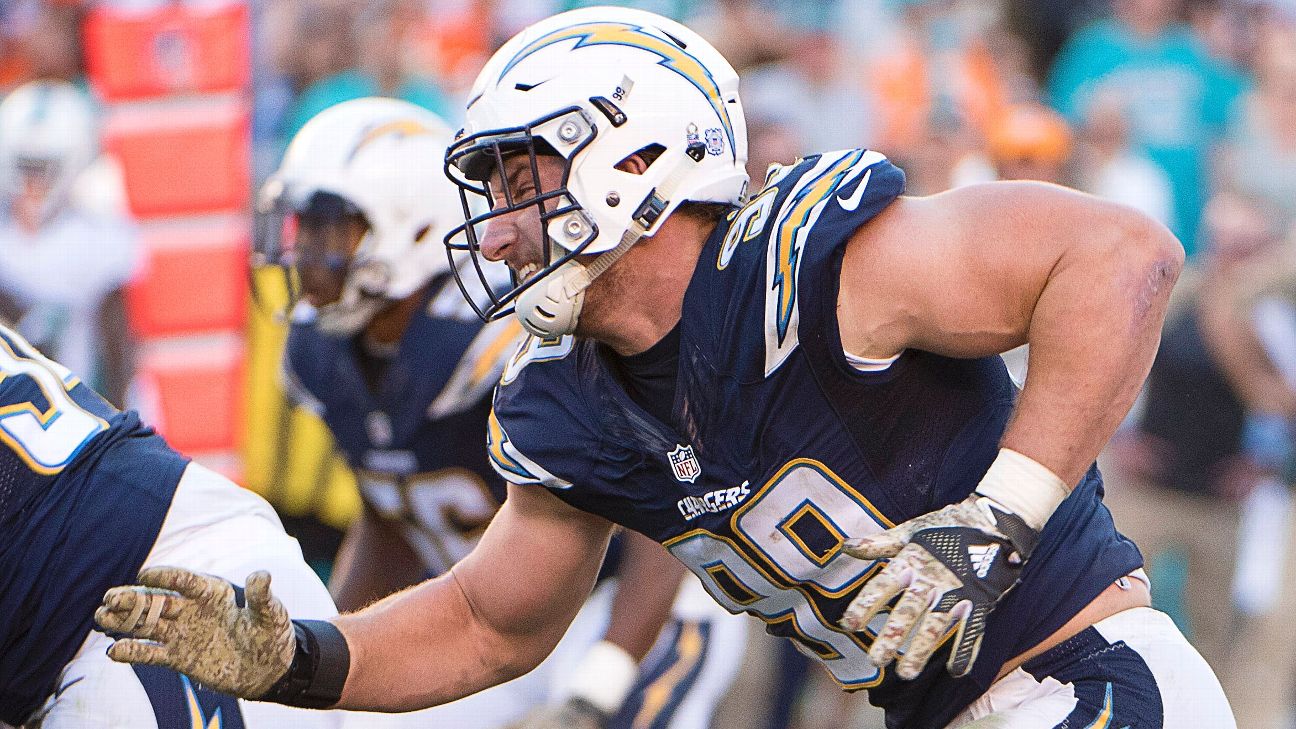 Chargers' Joey Bosa named defensive rookie of the month a second time -  ESPN - San Diego Chargers Blog- ESPN