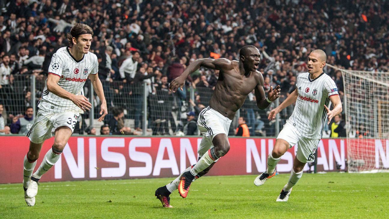 Vincent Aboubakar of Besiktas controls the ball during the Super