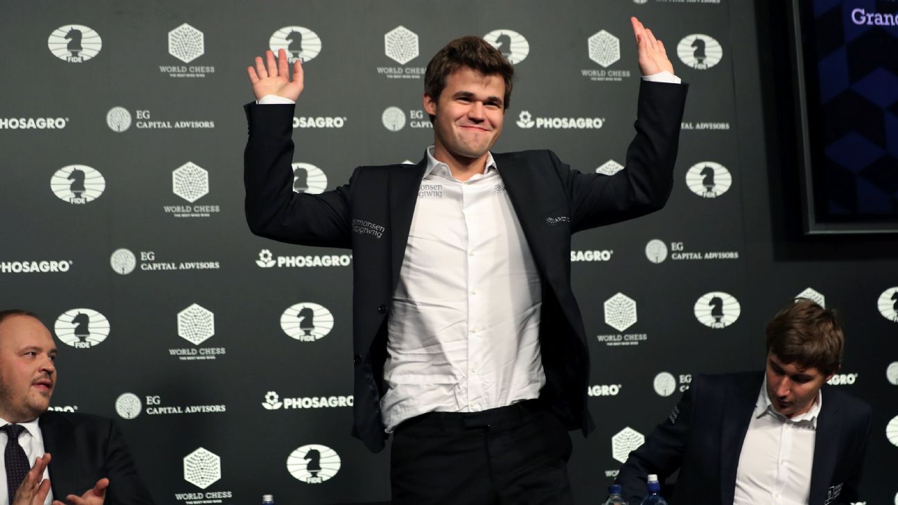 Chess champion Magnus Carlsen moves to top of world fantasy football  rankings, Magnus Carlsen