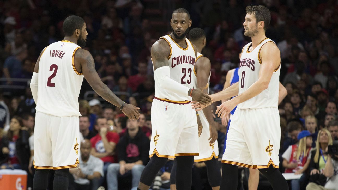 lebron james kevin love kyrie irving