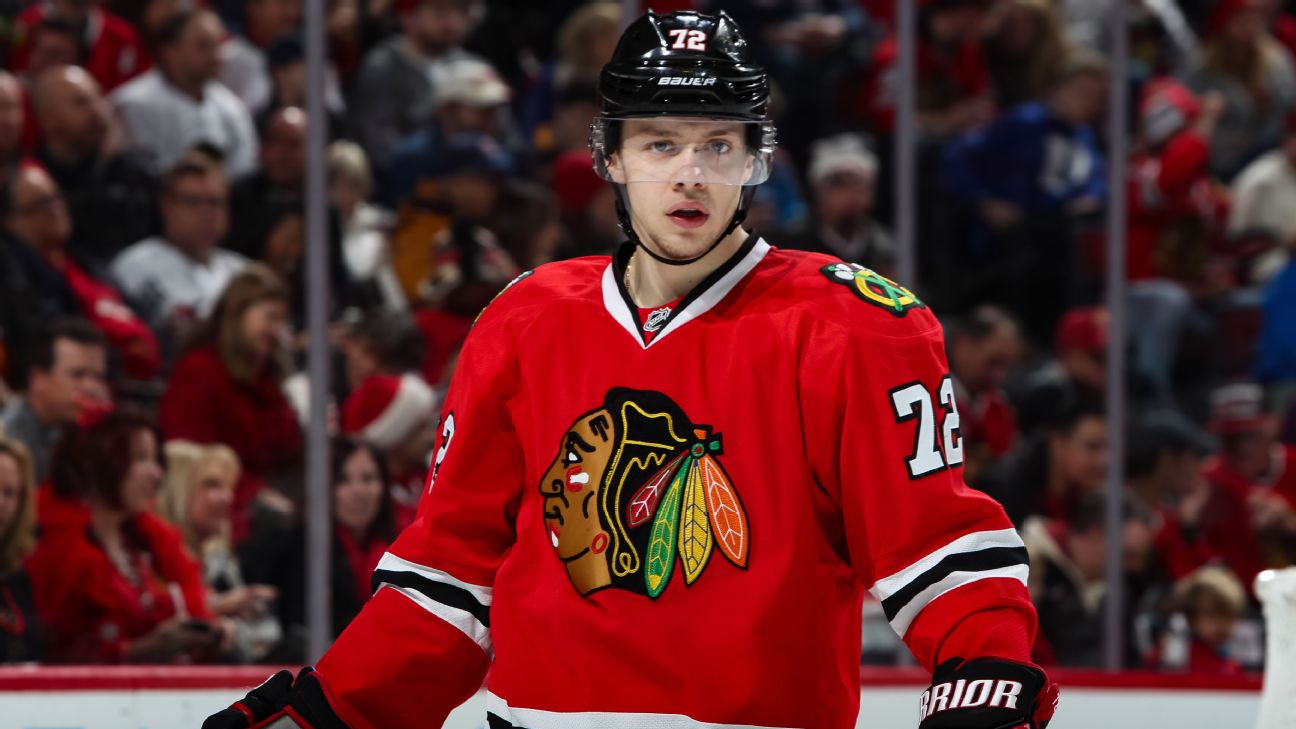  Artemi Panarin Unsigned Chicago Blackhawks Red Premier