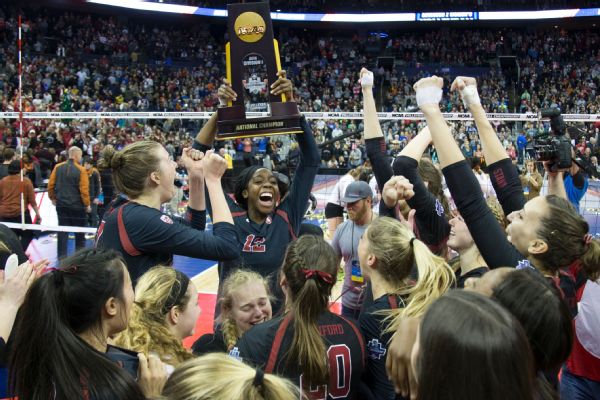 Stanford NCAA volleyball trophy