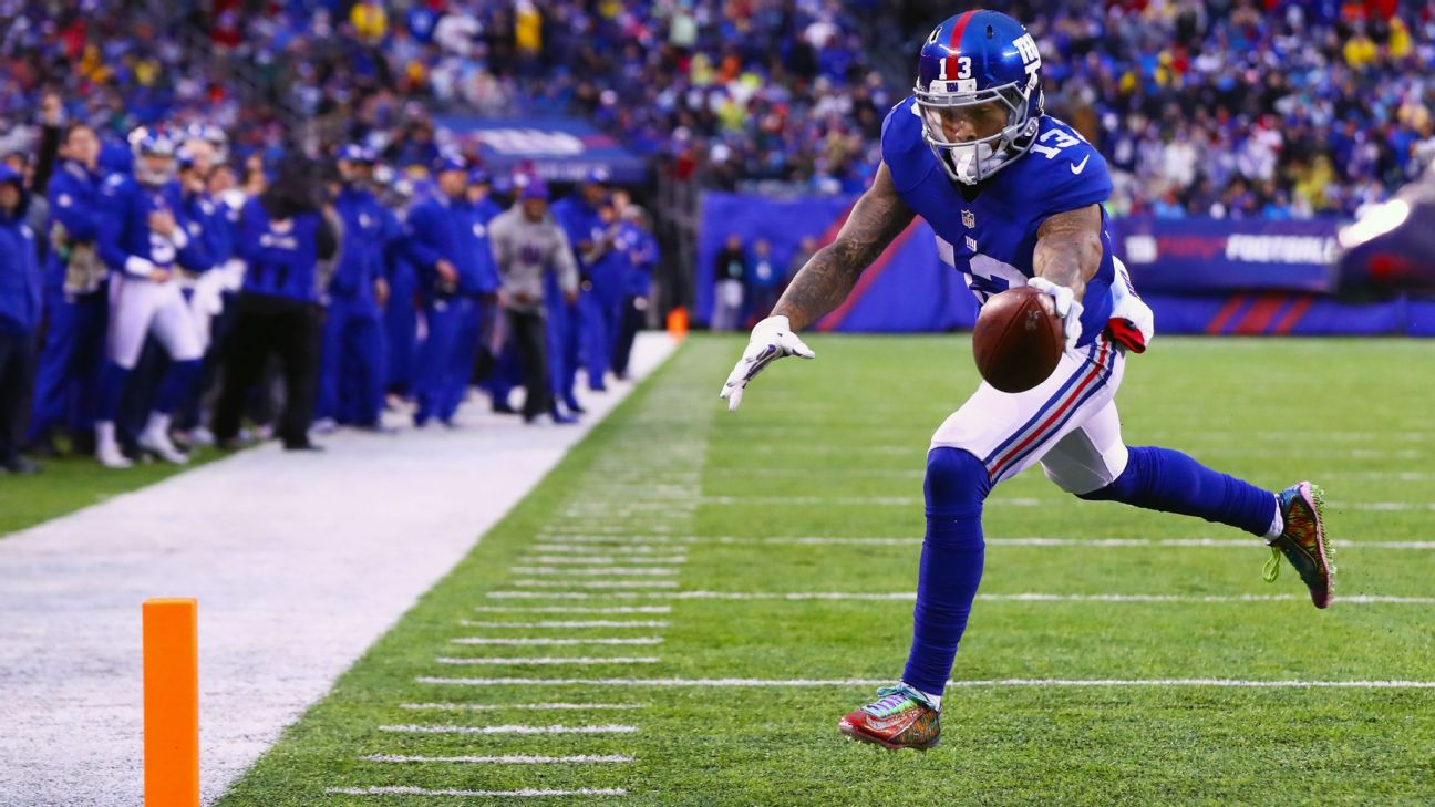 New York Giants' Odell Beckham Jr. makes another one-handed catch