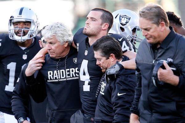 Derek Carr thanks Oakland fans: 'We are still Raider Nation' - ABC7 San  Francisco