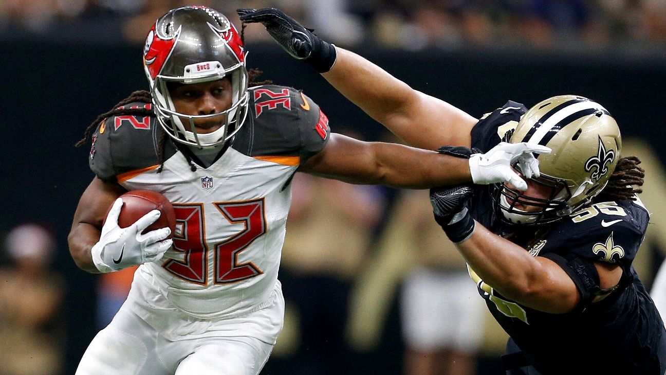 Bucs running back Doug Martin out for Thursday's game vs. Panthers