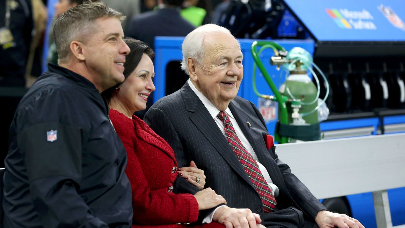 Tom Benson, owner of New Orleans Saints and New Orleans Pelicans, dies at  90 - ESPN