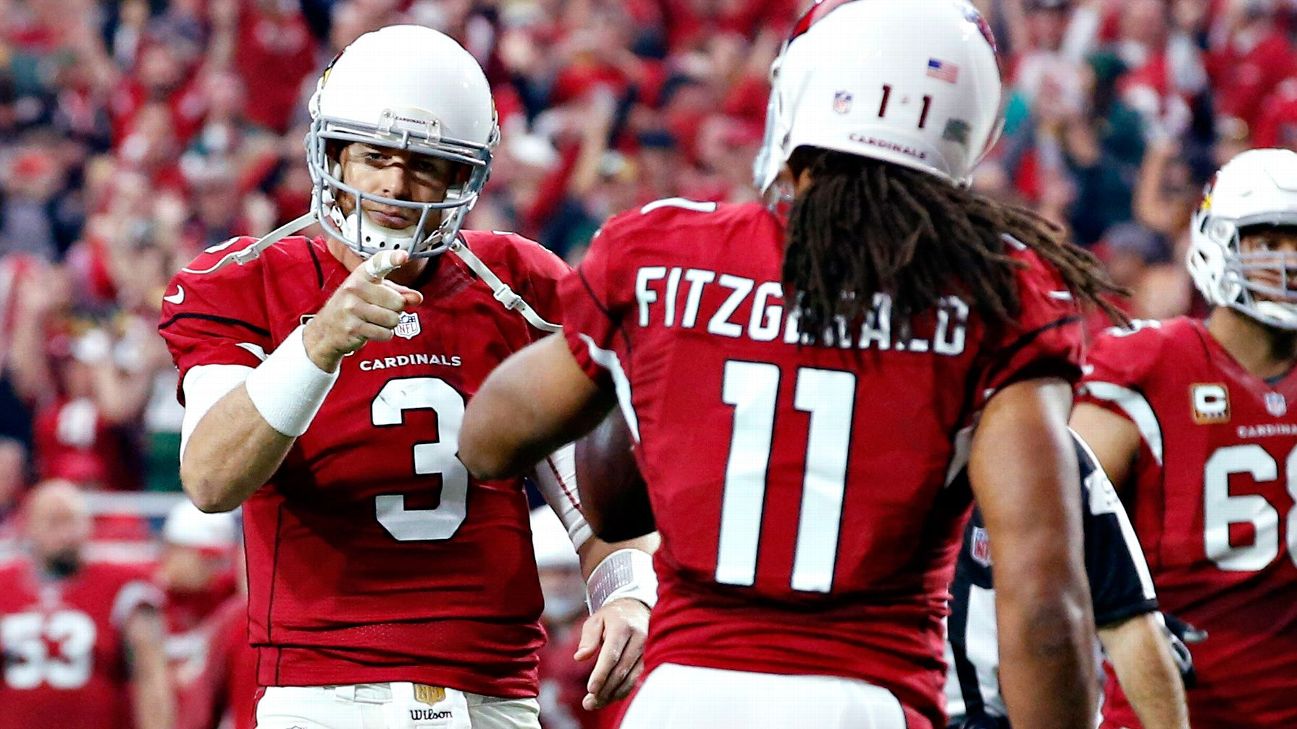 2017 odds for Carson Palmer, Larry Fitzgerald stats