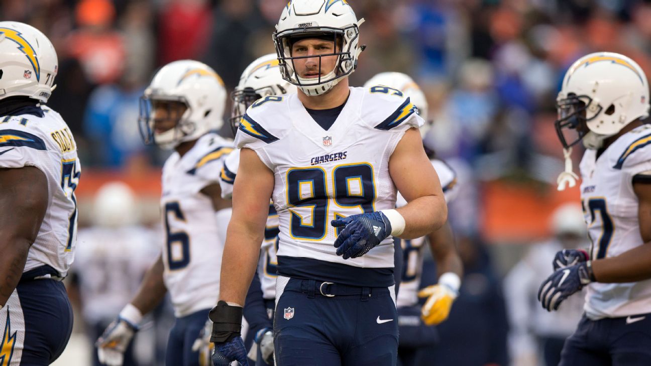 Chargers defensive end Joey Bosa to practice this week