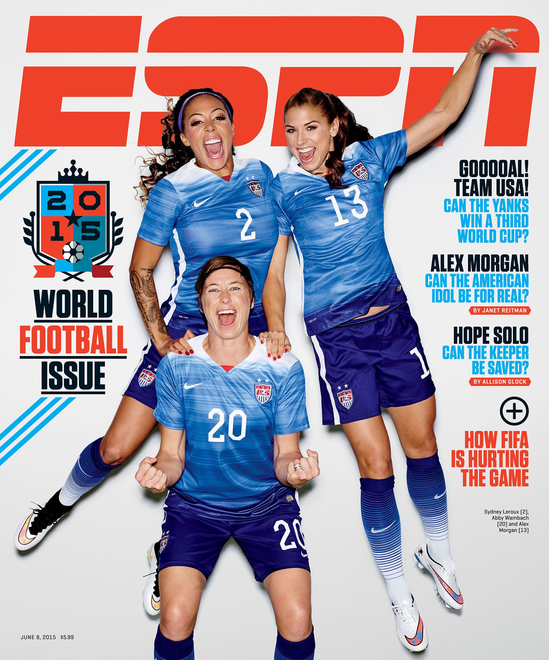 Worldbeaters ESPN The Magazine's Covers of the Year for 2015 ESPN