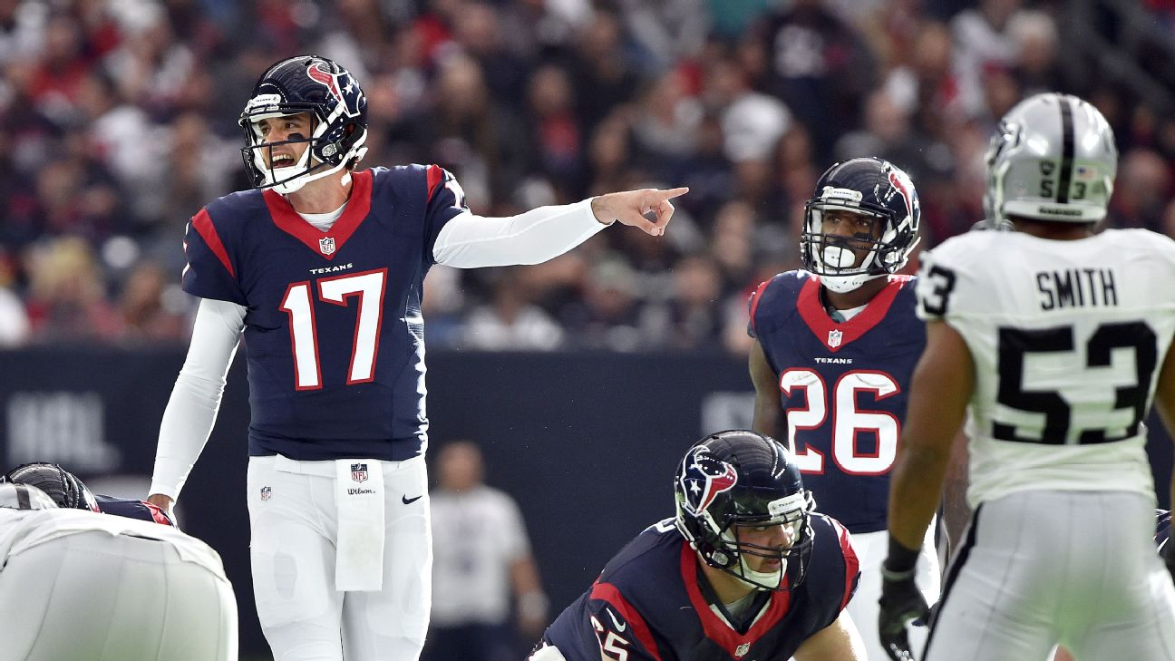 Brock Osweiler will start at QB in Texans' playoff against Raiders