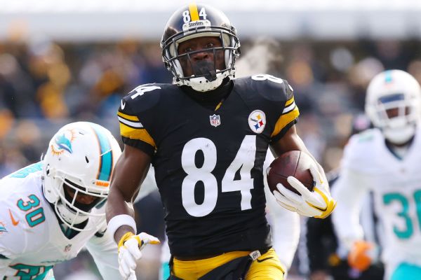 Steelers WR Antonio Brown scores two touchdowns on first two