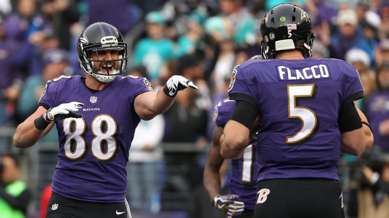 Ravens tight end Dennis Pitta had season-ending surgery on