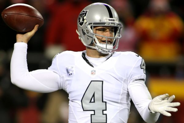 Raiders QB Derek Carr comes off injury report Friday, to start