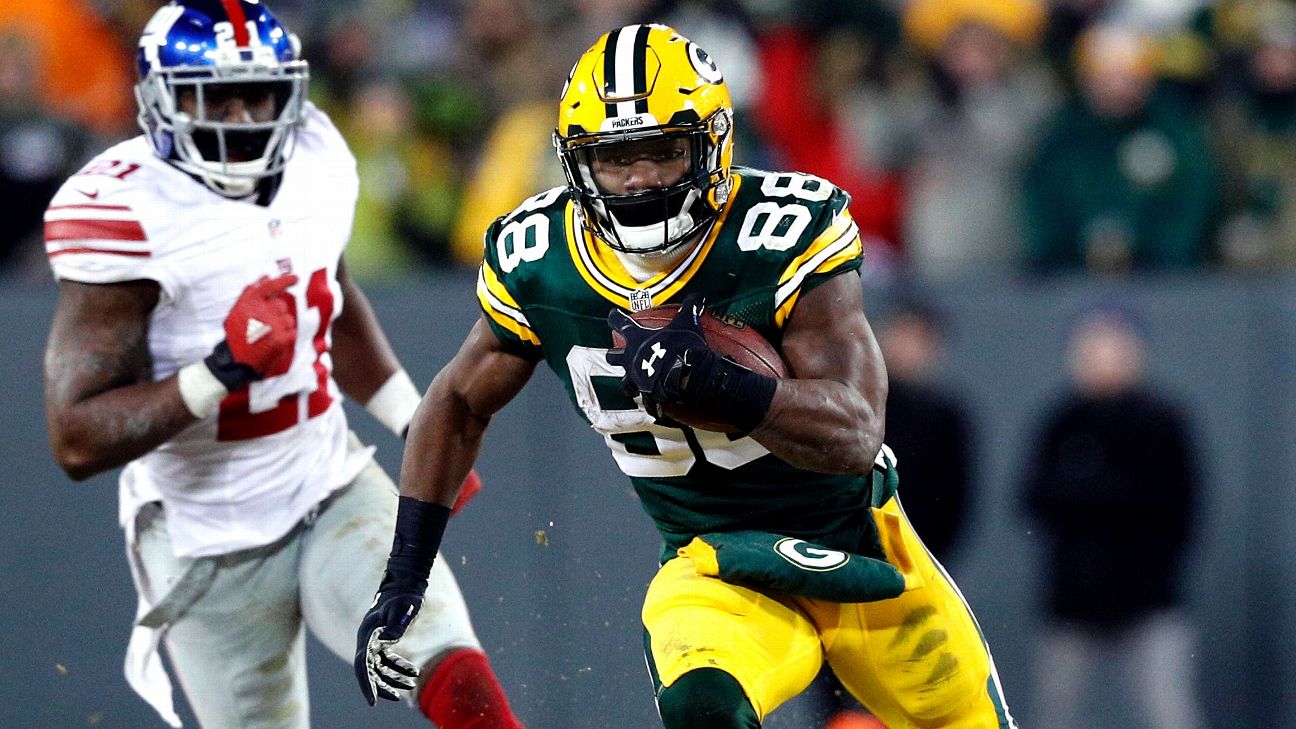 Injured Packers RB Ty Montgomery will miss game vs. Ravens