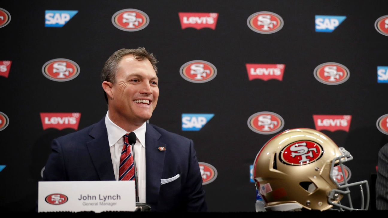 How did 49ers GM John Lynch go from his suite to the field so fast