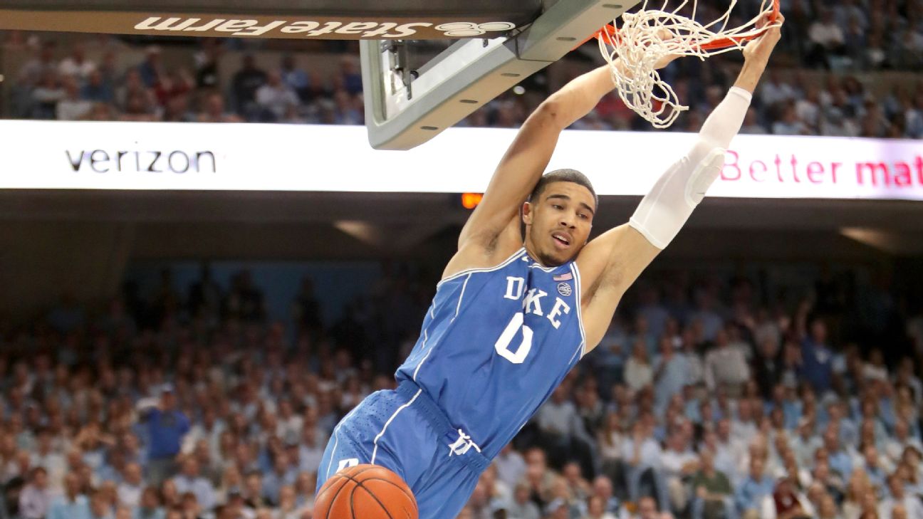 Celtics Select Duke Forward Jayson Tatum with 3rd Pick in NBA Dr