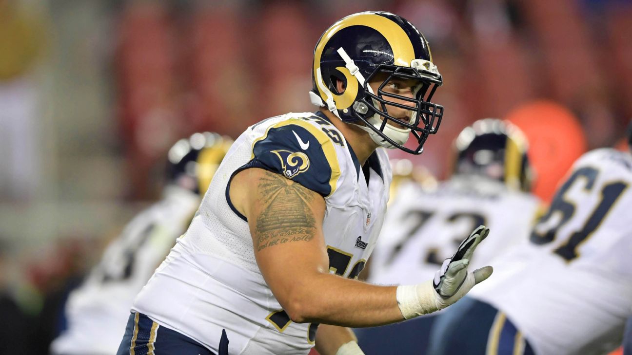 Los Angeles Rams longtime starting right tackle Rob Havenstein signs 3-year  extension - ESPN