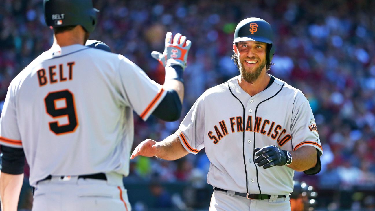 How good of a hitter is San Francisco Giants' Madison Bumgarner