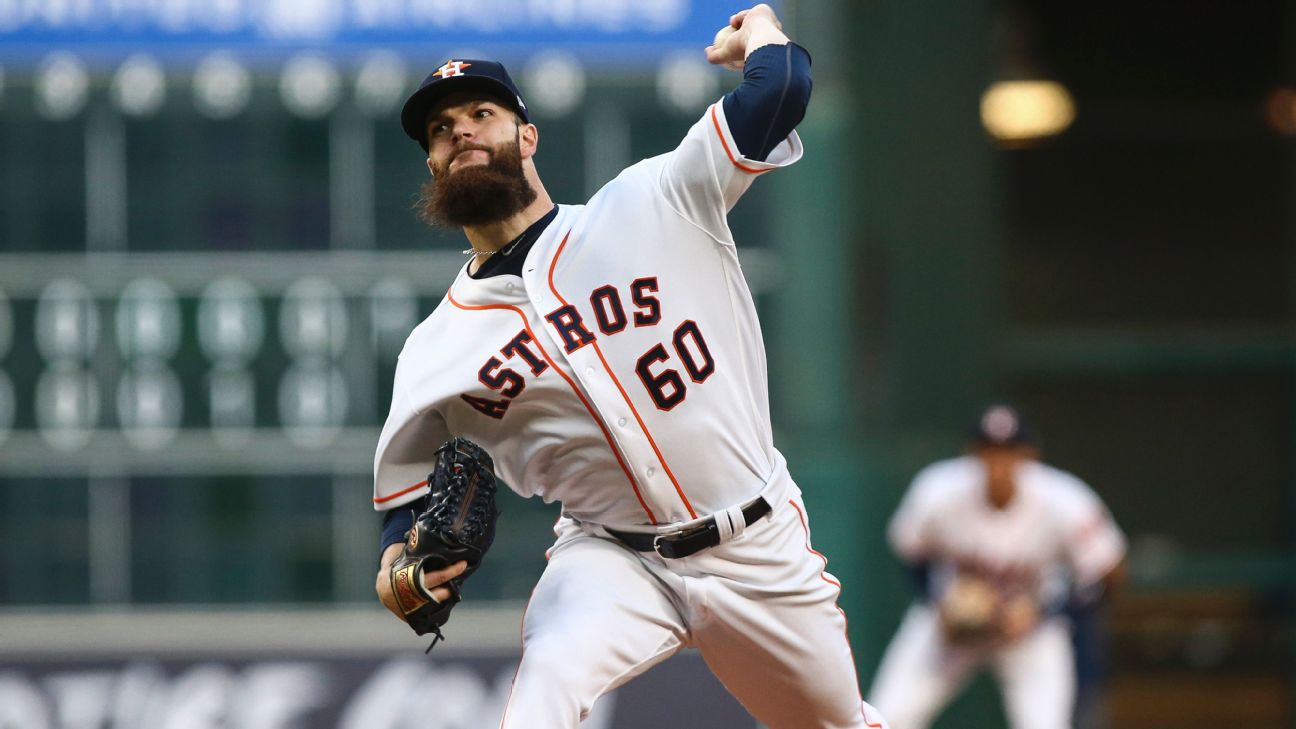 Astros scratch Dallas Keuchel from start at Kansas City