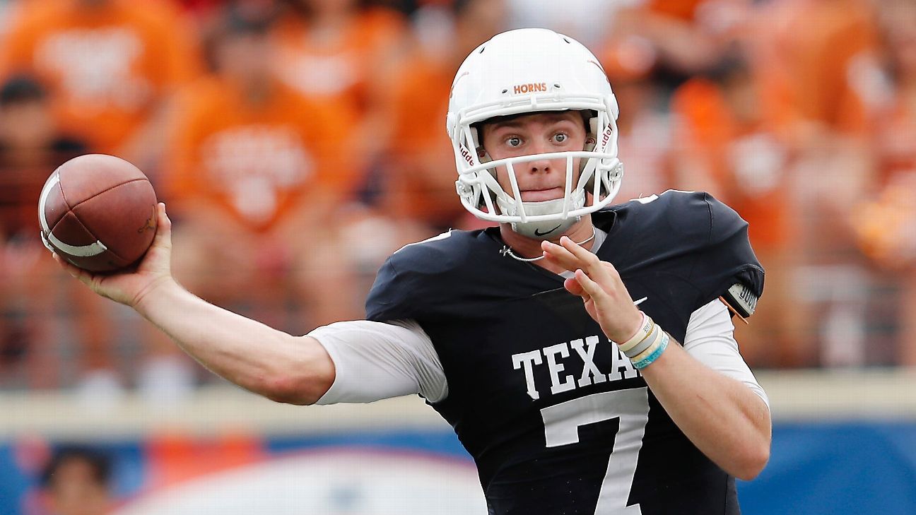 Texas quotable: Tom Herman sensed anxiety in Shane Buechele, revealed what  he told junior QB at halftime