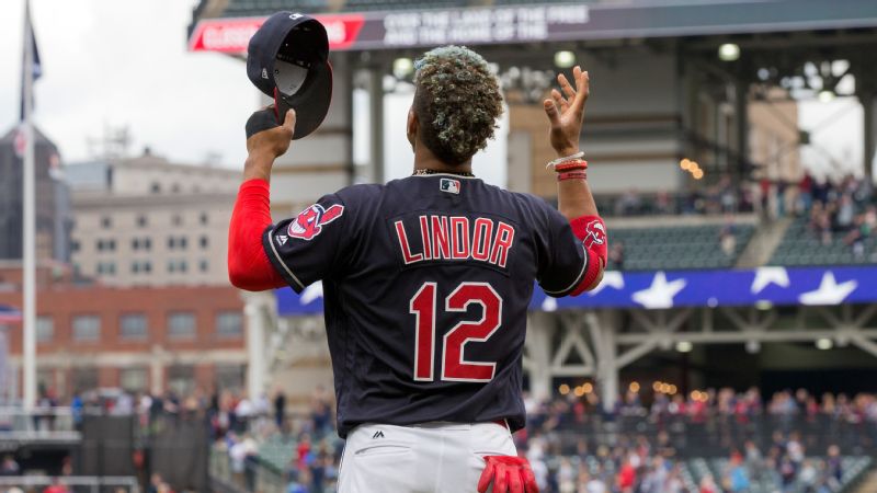 Francisco Lindor aparece en la lista de las camisetas más vendidas