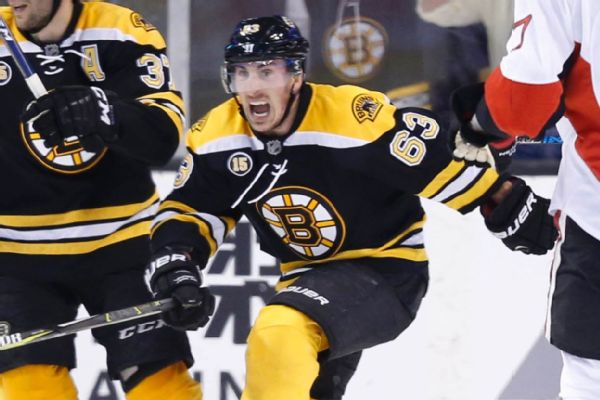 Brad Marchand out with upperbody injury against Blackhawks  ABC7 Chicago