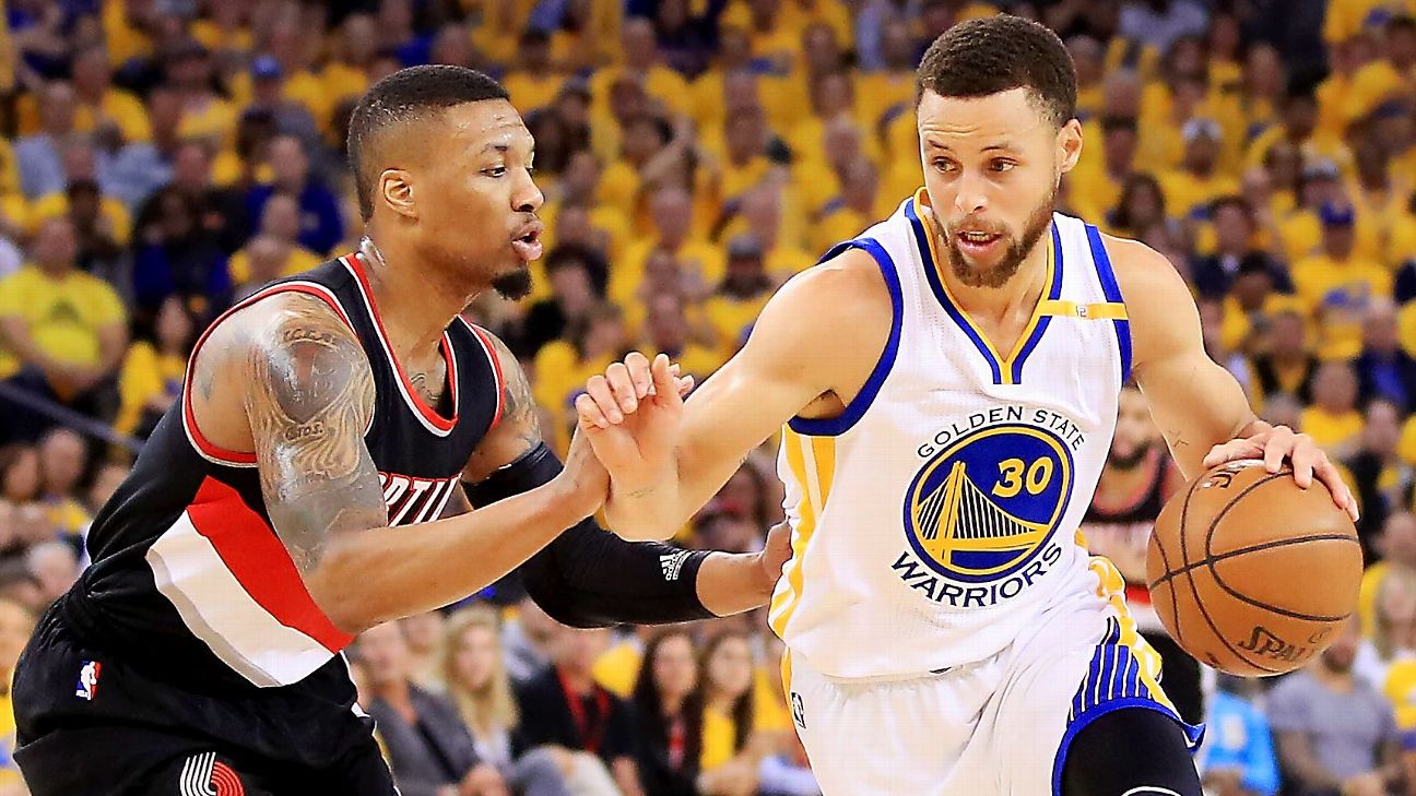 The signature plays of the six biggest players in Warriors-Blazers ...